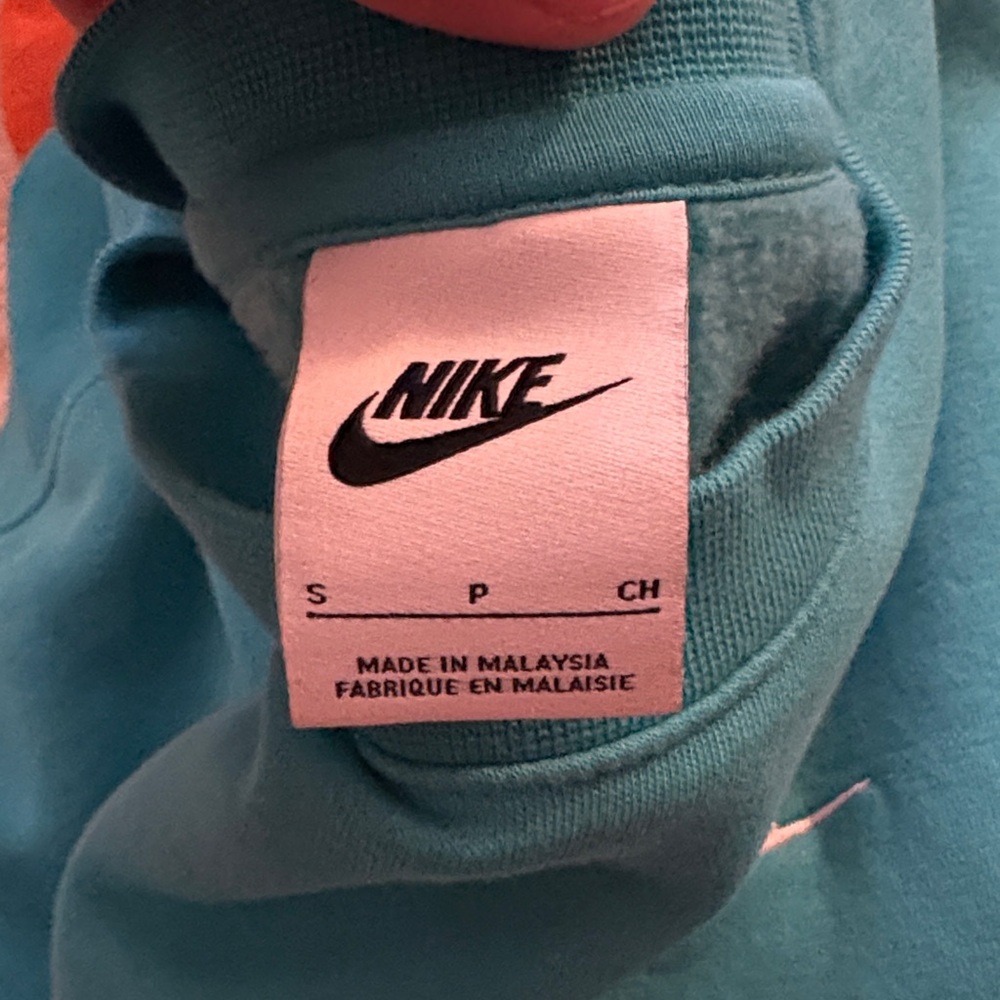 Nike Women's Teal Crew Neck Sweater - Picture 2 of 2